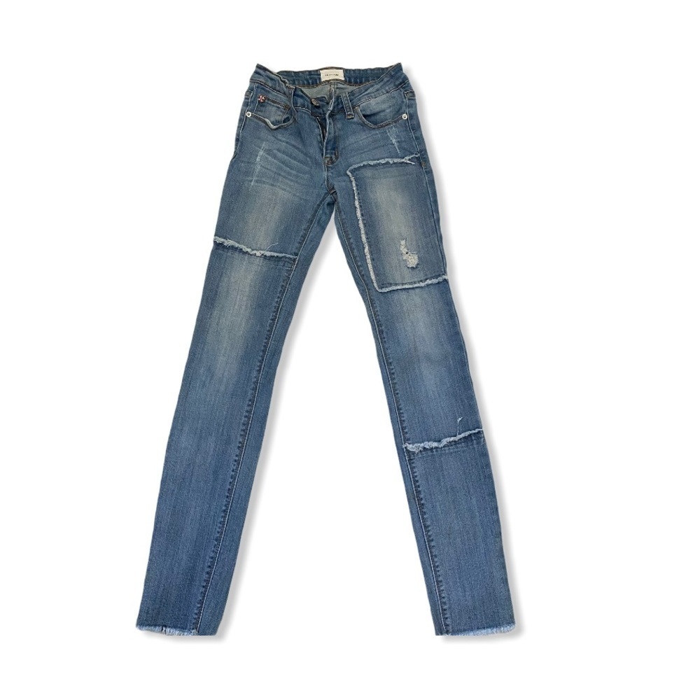 Hudson Girls CPSIA 2008 Distressed Skinny Jeans 14